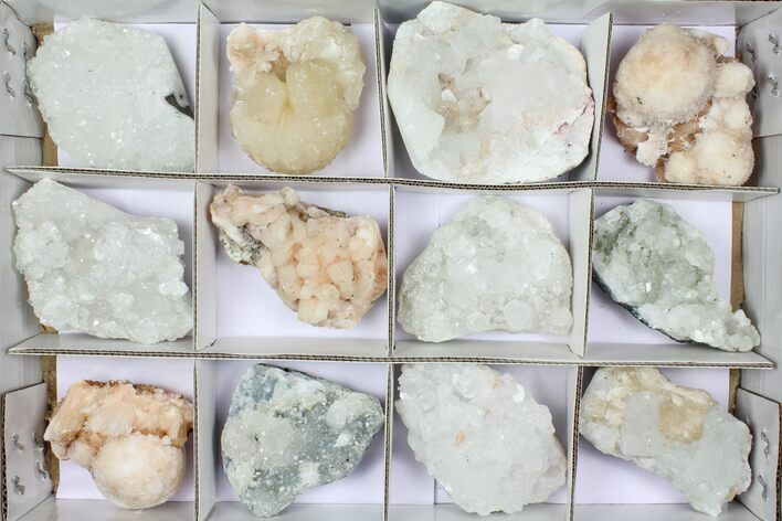 Mixed Indian Mineral & Crystal Flat - Pieces #95614